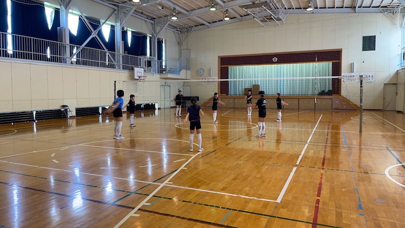 今日も朝からあちいです💦青梅市の小学生女子（ジュニア）バレーボールクラブ青梅ミッキーズ